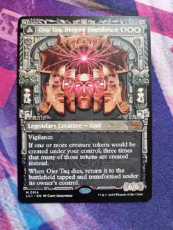 MTG LCI - Ojer Taq, Deepest Foundation / Temple Of Civilization Borderless NM - Image 1