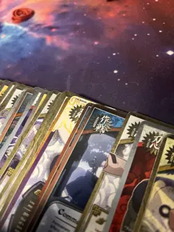 Naruto Trading Card Collection Bulk Lot Around 100 Cards with Card Holding Case - Image 2