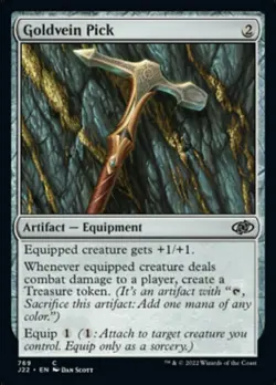 Goldvein Pick Light Play, English Magic the Gathering MTG Jumpstart 2022 - Image 1