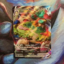 Pokemon Snorlax VMAX 142/202 Sword & Shield Ultra Rare Full Art Holo 340 HP Card - Image 1