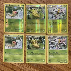 Beedrill Kakuna Weedle 2013 BW Plasma Freeze Reverse & Normal 6 Card Lot - Image 1