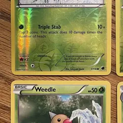 Beedrill Kakuna Weedle 2013 BW Plasma Freeze Reverse & Normal 6 Card Lot - Image 4