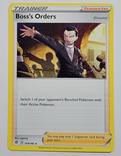 Boss’s Orders 154/192 Rebel Clash Pokemon Card 🔥 BUY 2 GET 1 FREE 🔥 NM Pokemon - Image 1