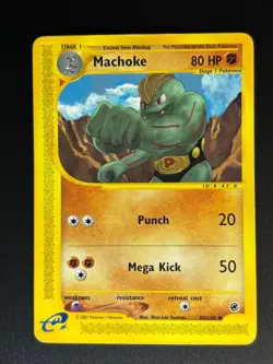 Pokemon TCG Expedition Base Set Machoke Card #85/165 LP Condition - Image 1