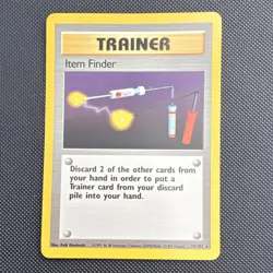 Pokemon Item Finder Base Set Unlimited Rare Regular English 74/102 1999 Card - Image 1