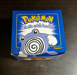 1999 BURGER KING POKEMON 23K GOLD PLATED CARDS POLIWHIRL SEALED BLUE BOX VINTAGE - Image 3