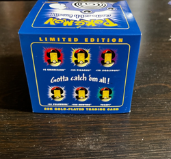 1999 BURGER KING POKEMON 23K GOLD PLATED CARDS POLIWHIRL SEALED BLUE BOX VINTAGE - Image 5