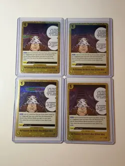 He Possesses the World's Most Brilliant Mind 4 Card Play Set Lot One Piece - Image 1