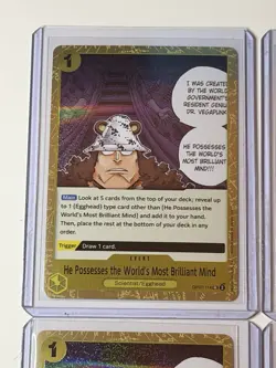 He Possesses the World's Most Brilliant Mind 4 Card Play Set Lot One Piece - Image 2