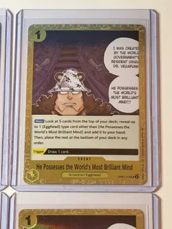 He Possesses the World's Most Brilliant Mind 4 Card Play Set Lot One Piece - Image 3