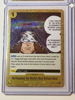 He Possesses the World's Most Brilliant Mind 4 Card Play Set Lot One Piece - Image 4