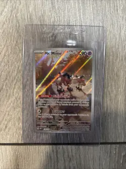 Pokemon TCG Mr. Mime 179/165 Scarlet & Violet 151 Holo Illustration Rare Card - Image 1