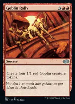 Goblin Rally Light Play, English Magic the Gathering MTG Jumpstart 2022 - Image 1