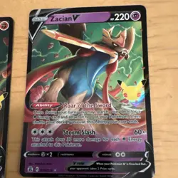 Pokemon Zamazenta V Zacian V Basic Foil Card Lot English 2021 - Image 3