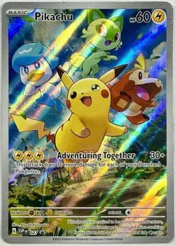 Pikachu Adventuring Together 027 Sv: Scarlet & Violet Promo Cards - Image 1