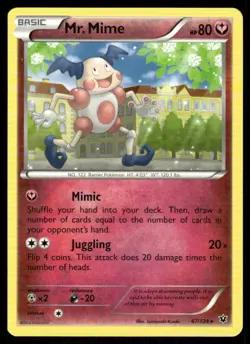 Mr. Mime 67/124 XY Fates X Collide Pokemon TCG trading card - Image 1