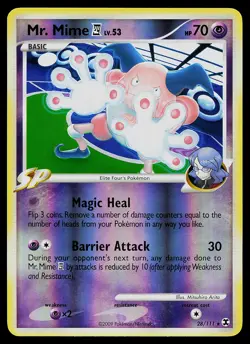 Pokemon Card - Mr. Mime E4 Rising Rivals 28/111 Rare Reverse Holo - Image 1