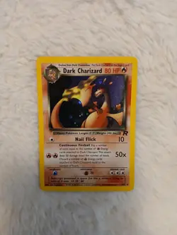Pokemon Dark Charizard Holo Rare TCG Unlimited Card 4/82 LP Condition - Image 1