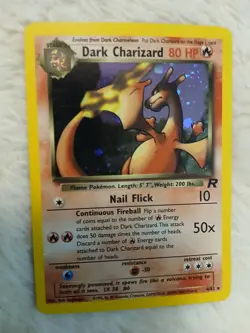 Pokemon Dark Charizard Holo Rare TCG Unlimited Card 4/82 LP Condition - Image 3