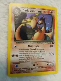 Pokemon Dark Charizard Holo Rare TCG Unlimited Card 4/82 LP Condition - Image 4