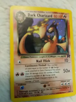 Pokemon Dark Charizard Holo Rare TCG Unlimited Card 4/82 LP Condition - Image 5