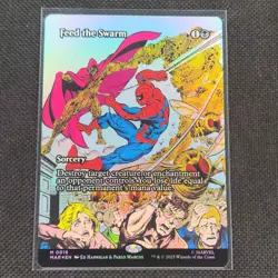 Feed The Swarm - 0016 - M - Borderless - Foil - Marvel's Spider-Man - MTG - NM/M - Image 1
