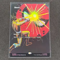 Shock - 0027 - M - Borderless - Foil - Marvel's Spider-Man - MTG - NM/M - Image 1