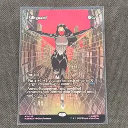 Silkguard - 0037 - M - Borderless - Foil - Marvel's Spider-Man - MTG - NM/M - Image 1