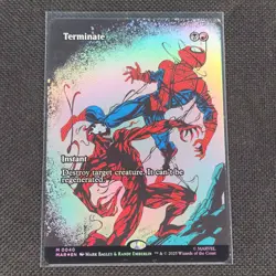 Terminate - 0040 - M - Borderless - Foil - Marvel's Spider-Man - MTG - NM/M - Image 1
