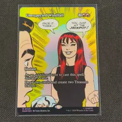 Unexpected Windfall - 0029 - M - Borderless - Foil - Spider-Man - MTG - NM/M - Image 1