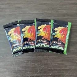 4x Commander Masters Collector Booster Pack Magic The Gathering New Sealed MTG - Image 1