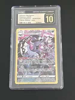 Pokemon TCG Galarian Obstagoon Astral Radiance, TG10/TG30, CGC PRISTINE 10 - Image 1
