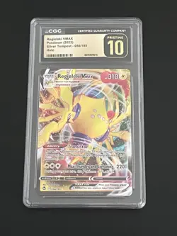 Pokemon Silver Tempest Regieleki Vmax Holo 058/195 CGC 10 PRISTINE *A1641 - Image 1