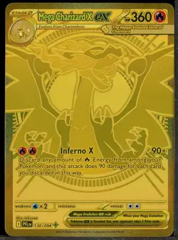 2025 Pokemon PFL EN Mega Hyper Rare #130 Mega Charizard X ex - Image 1