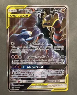 Pokemon Garchomp & Giratina GX SM193 Tag Team Alt Art Promo Team Up - Image 1
