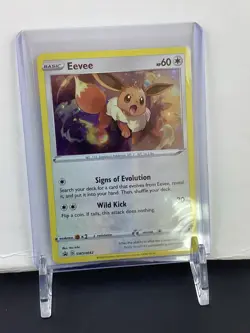 Pokemon Eevee TCG Sword & Shield Promo SWSH042 Black Star - Image 1