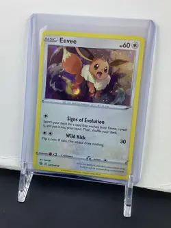 Pokemon Eevee TCG Sword & Shield Promo SWSH042 Black Star - Image 2