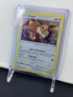 Pokemon Eevee TCG Sword & Shield Promo SWSH042 Black Star - Image 4