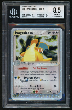 2003 Pokemon Dragonite EX HOLO R EX Dragon BGS 8.5 - Image 1