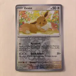 Pokemon TCG Eevee Card 135/167 Twilight Masquerade Reverse Holo - Image 1