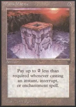 MTG Mana Matrix, Light Play, English Legends - Image 1