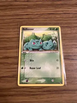 Pokemon Bulbasaur 12/17 POP Series 2 2005 LP Vintage WOTC Era Grass Starter - Image 1