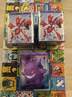 Pokemon Stacking Tin x3- Steel and Psychic Type (Sealed) - 3 Packs Per Tin - Image 1
