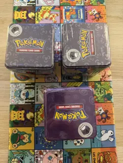 Pokemon Stacking Tin x3- Steel and Psychic Type (Sealed) - 3 Packs Per Tin - Image 2