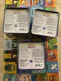 Pokemon Stacking Tin x3- Steel and Psychic Type (Sealed) - 3 Packs Per Tin - Image 3