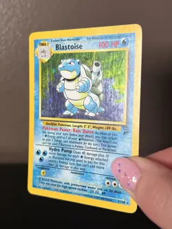 Pokemon Blastoise 2/130 Base Set 2 Holo Rare HP Vintage WotC 2000 - Image 4