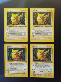 Pokemon ENG Near Mint 4x Ivy Pikachu No. 1 Promo Giogatori LPPcollecting Stamp 2 - Image 1