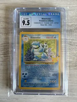 Pokemon Blastoise Celebrations Classic Coll. Base Set Holo Rare #2 CGC 9.5 - Image 1