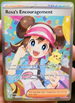Rosa’s Encouragement 123/088 Perfect Order Special Illustration Rare Pokemon TCG - Image 1