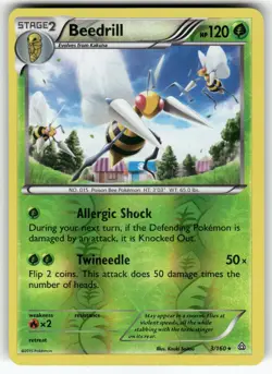 Beedrill XY - Primal Clash Reverse Holo Rare Pokemon Lightly played - Image 1